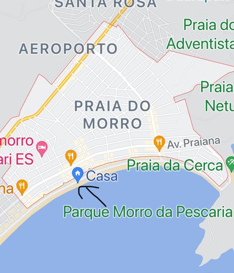 Suite Mar 210 - Economica E Compacta - Praia Do Morro - Predio Frente Mar Com Elevador, Atravessou A Avenida, Ja Esta Na Praia - Garagem - Internet Guarapari Luaran gambar