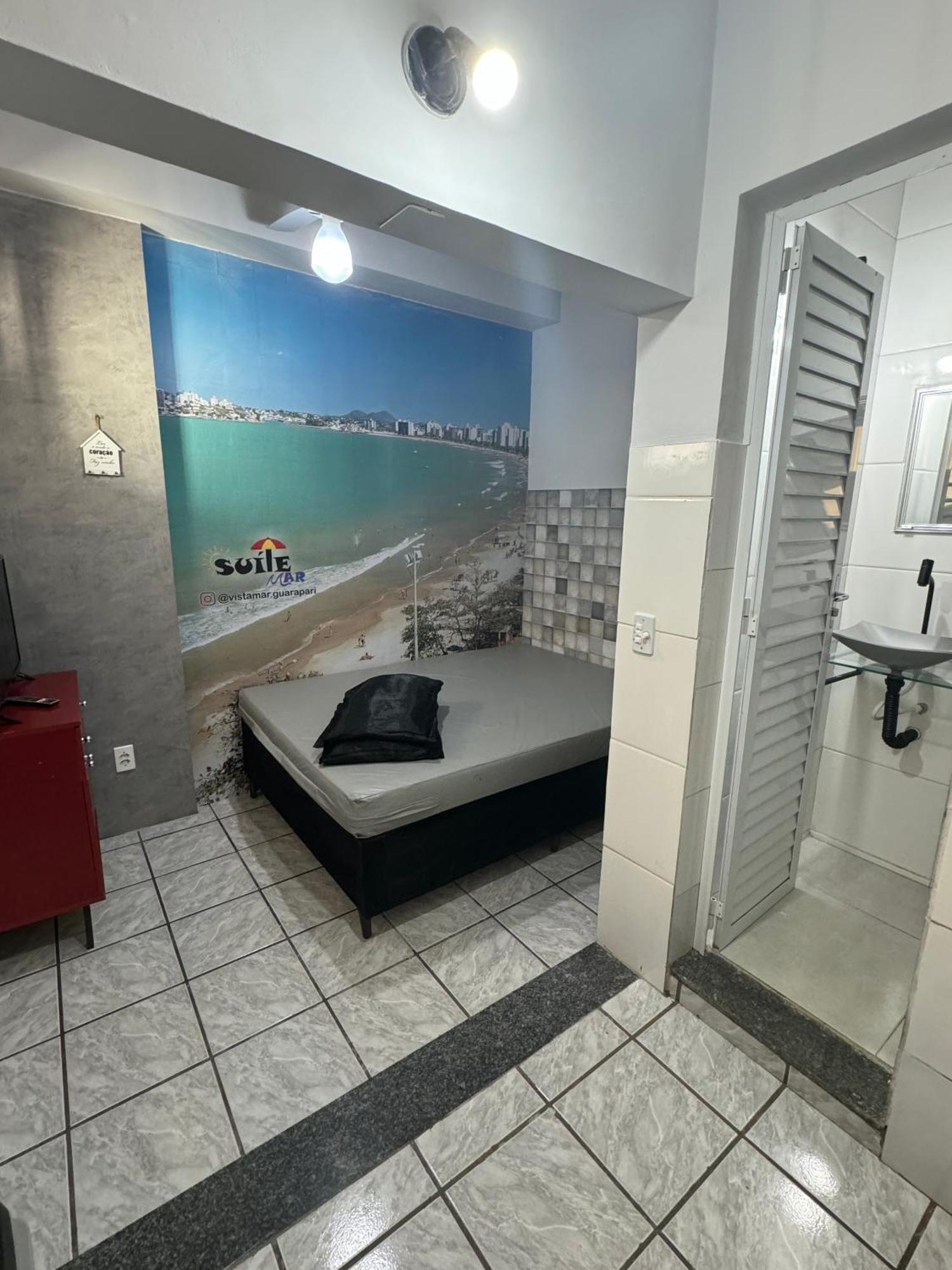 Suite Mar 210 - Economica E Compacta - Praia Do Morro - Predio Frente Mar Com Elevador, Atravessou A Avenida, Ja Esta Na Praia - Garagem - Internet Guarapari Luaran gambar